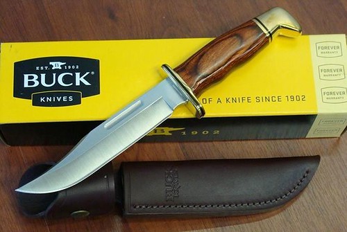 Buck Special Fixed 6" Blade Cocobolo Handle with Leather Sheath