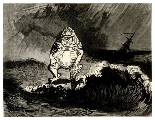 027-El rey de los Criniers- Los trabajadroes del mar-dibujo de Victor Hugo 1895.95-BNF