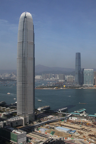 The two tallest building of HK: IFC Two and the ICC.