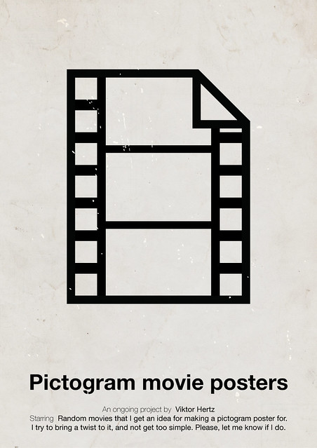 Pictogram movie posters poster
