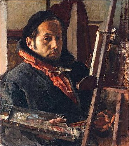 Annigoni, Pietro (1910-1988) - Self-Portrait (Sotheby's London, 2002) by RasMarley