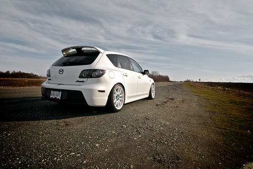 Re HellaFlush mazda3s 17x9 44 front' rear with 5mm spacers