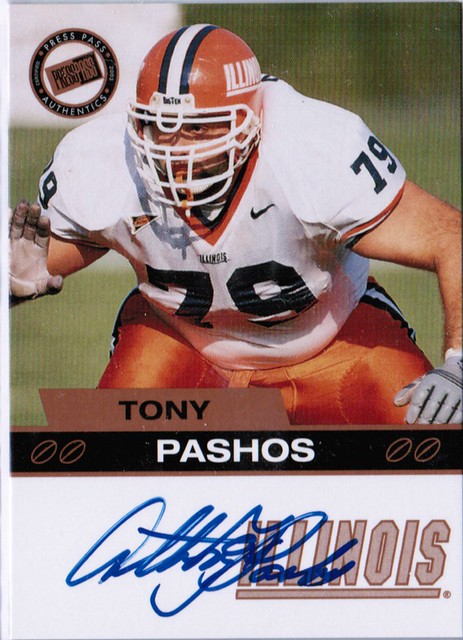 2003 Press Pass Autographs Gold Tony Pashos