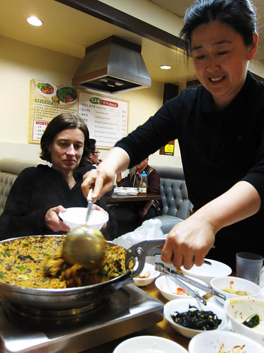 Korean Tableside Prepared Black Goat at Chin Go Gae