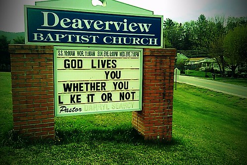'God lives you'...
