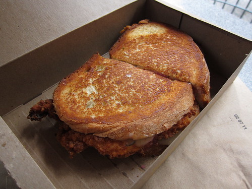 Fried Chicken Grilled Cheese