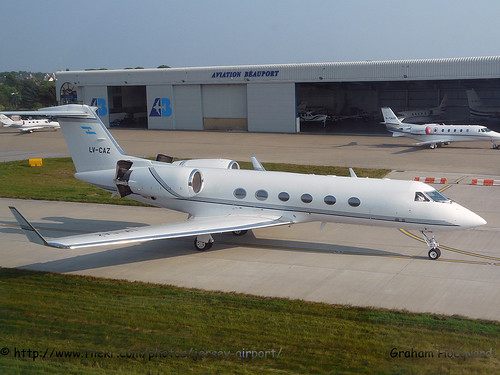 LV-CAZ Gulfstream G400 by Jersey Airport Photography