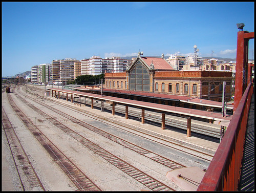Vías del tren Estación Almería