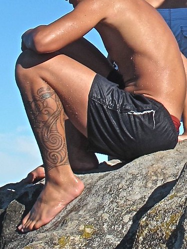maori leg design Tattoos Gallery