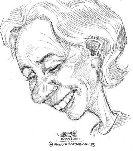 old lady caricature