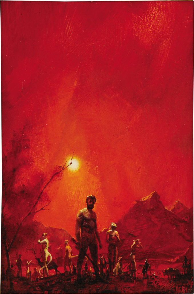 Paul Lehr - Island of Dr. Moreau, 1964, original paperback cover illustration 