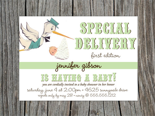 Special Delivery - Baby Shower Invitation - Gender Neutral