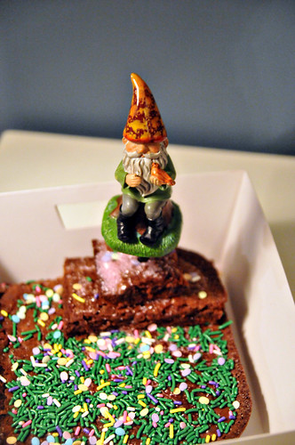 Easter Gnome garden brownie