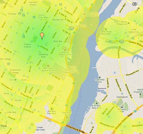 Mapnificent New York - Dynamic Public Transport Travel Time Maps for New York - Mozilla Firefox 05062011 20452 PM