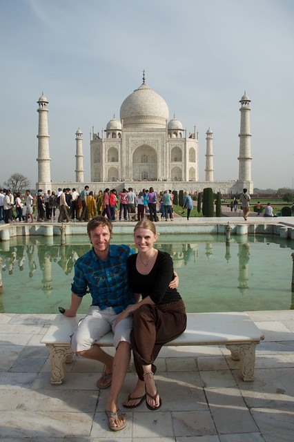 Hjá Taj Mahal