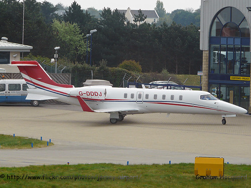 G-DDDJ Learjet 45 by Jersey Airport Photography