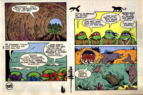 TMNT Adventures Special - Spring 1991 :: Teenage Mutant Ninja Turtles meet Archie // 'STORM DRAIN SAVERS', pg.45 (( 1991 ))