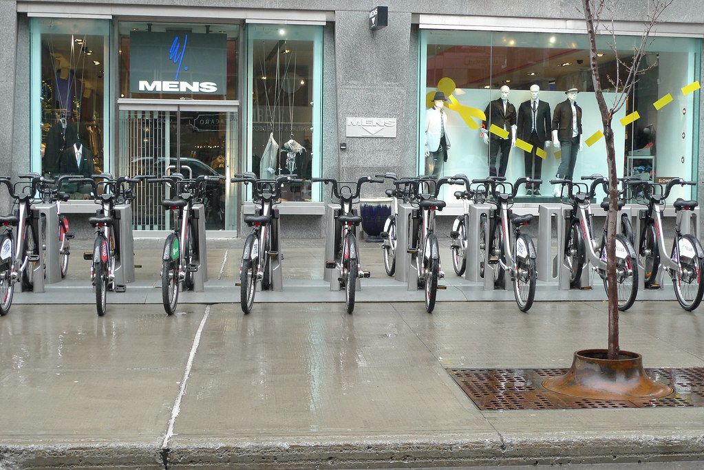 Copyright Photo: BIXI Bikes at MENS, Montreal by Montreal Photo Daily, on Flickr