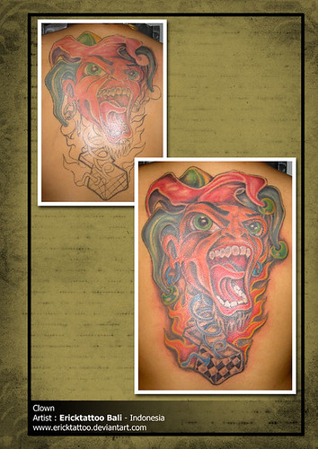 clown Tattoo by Erick Tattoo