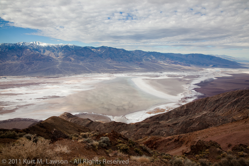 Dante's View of a flooded Badwater