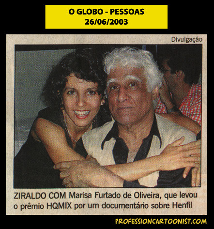 "Ziraldo com Marisa Furtado" - O Globo - 26/06/2003