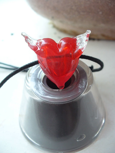 Glass heart. Lampwork