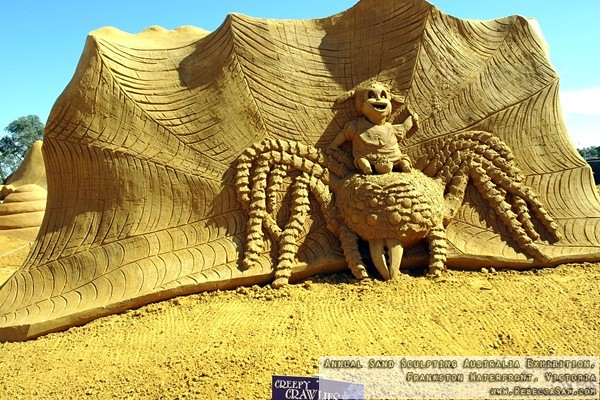 Annual Sand Sculpting Australia exhibition, Frankston waterfront-29