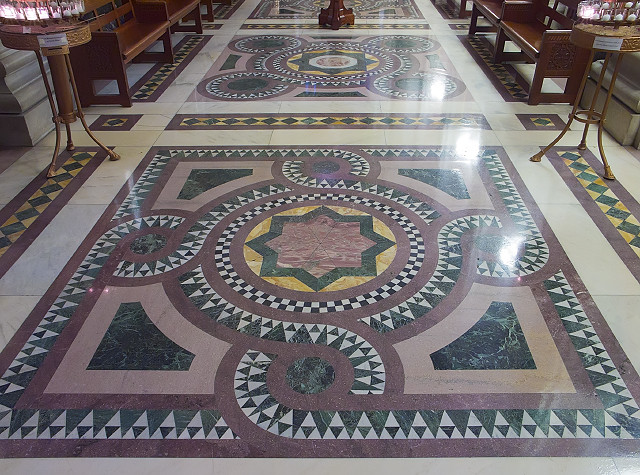Cathedral Basilica of Saint Louis, in Saint Louis, Missouri, USA - floor of Our Lady's Chapel