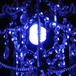 black light chandelier