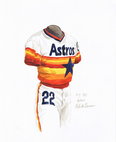 houston astros uniforms history. Houston Astros 1975 uniform