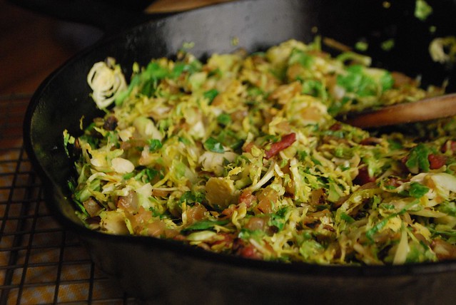 brussels sprouts hash with bacon