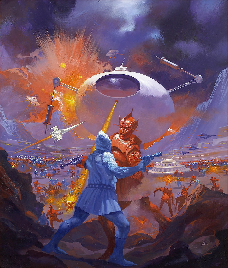 Paul Lehr - Starship Warriors, paperback cover, 1984