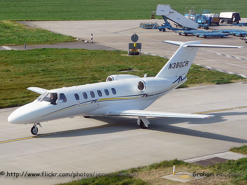 N380CR Cessna 525A CitationJet CJ2+ by Jersey Airport Photography