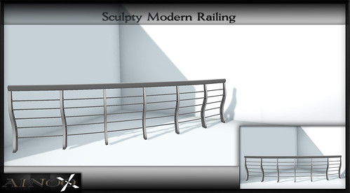 - Ainoo Railing set 1 - Sculpty Modern Railing by Ainoo By Alexx Pelia