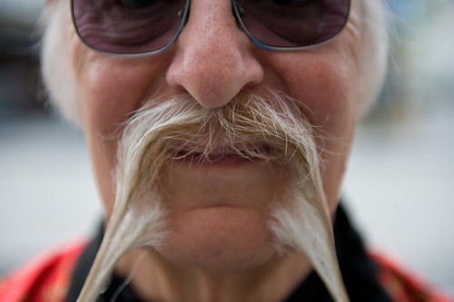 Ted Sedman - Silver in Chinese / Fu-Manchu category, World Beard and Moustache Championships 2011