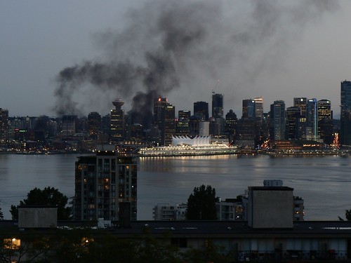 Vancouver Fires after the Canuck's loss to the Bruins