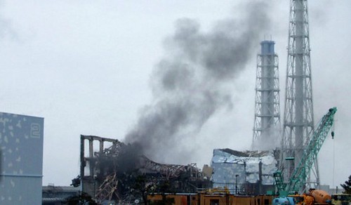 Black smoke coming from Fukushima #3 reactor. From Flickr user daveeza