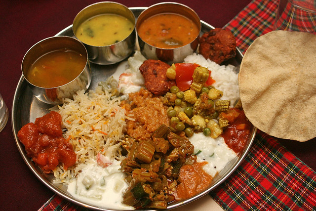 My indian vegetarian platter