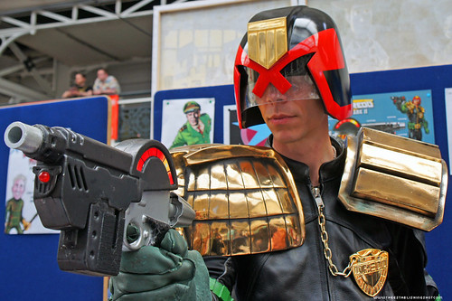 Kapow! Comic Con : Termight Replicas Booth Judge Dredd memorabilia by Craig Grobler