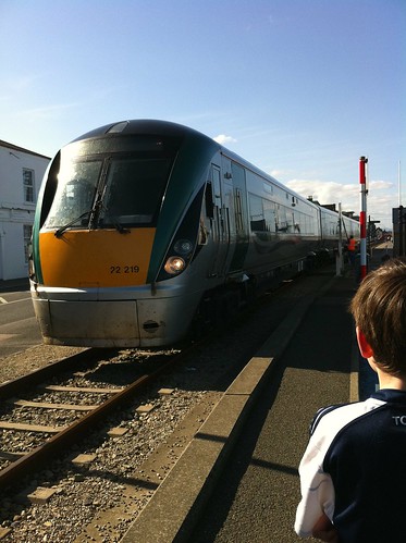 Rosslare bound train on Wexford Quay by despod