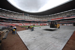 Segundo día de montaje - Estadio Azteca 10