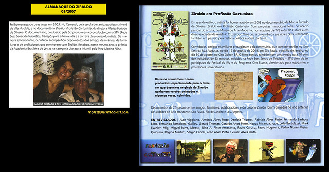 "Ziraldo em Profissão Cartunista" - Almanaque do Ziraldo - setembro/2007