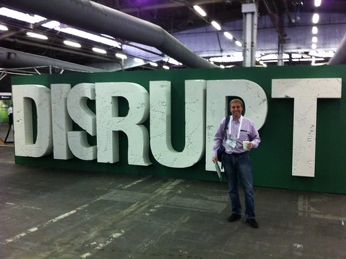 At the entrance of TechCrunch Disrupt New York 2011