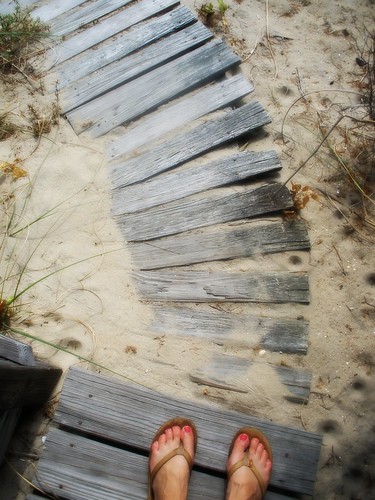 boardwalk and sands