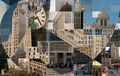 Wrigley Building Montage by jlurie