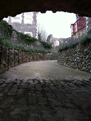 Path to the 12th-century Reading Abbey, Reading, UK