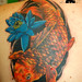 Koi Fish& Lotus Blossom Coverup Tattoo