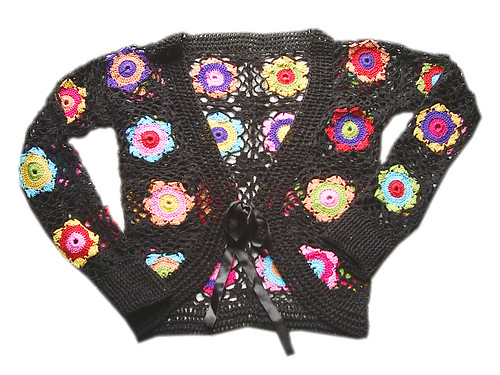 bolero colorido fita by Scheila Veiga Crochet
