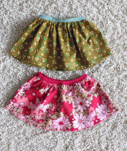 Skirts from Vintage Linens