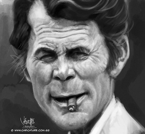 digital caricature of Jack Palance - 3